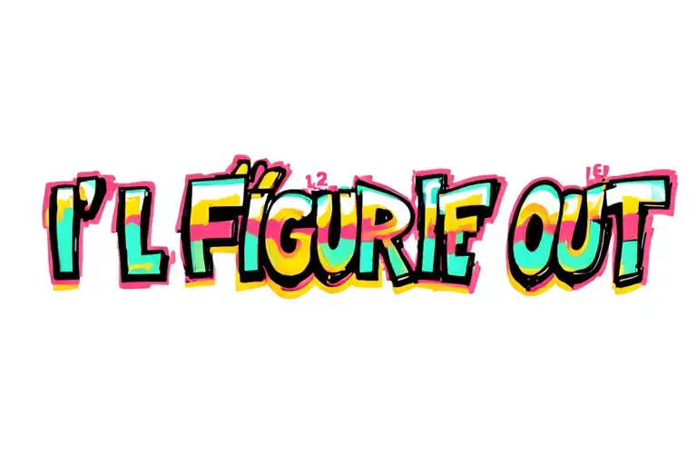 "I'll figure it out" Coordinates tattoo design idea