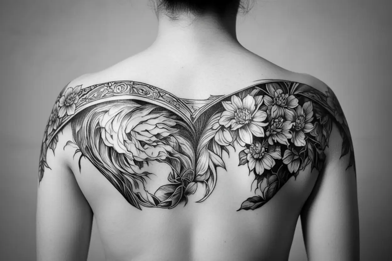  under the buttocks that shapes the buttocks  tattoo design idea