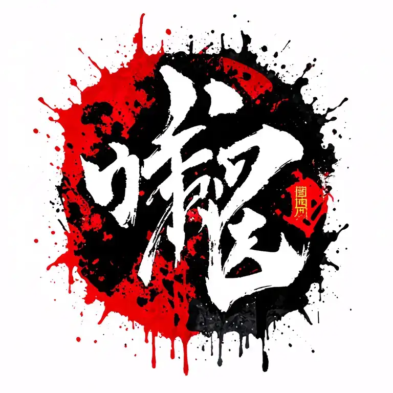 Chinese symbol for strength tattoo design idea