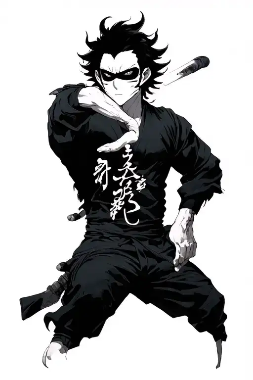 Gojo satoru gojo without blindfold tattoo design idea