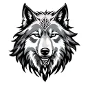 Celtic Wolf tattoo design idea