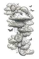 Cloud of luck and Charm tatto design tattoo design idea