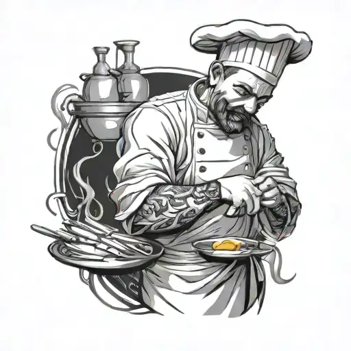 something personal for a chef preparing tattoo design idea