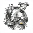 something personal for a chef preparing tattoo design idea