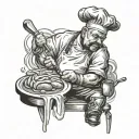 something personal for a chef preparing tattoo design idea