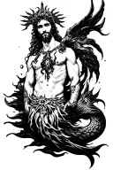 Poseidon tattoo design idea