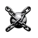 Ball And Chain tattoo design idea