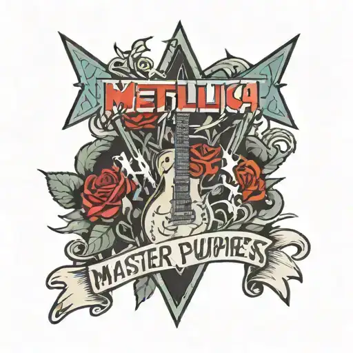 metallica master of puppets  tattoo design idea