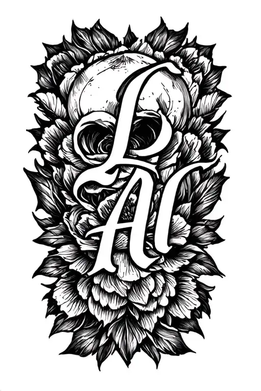 last name tattoo design idea