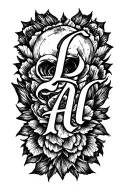 last name tattoo design idea