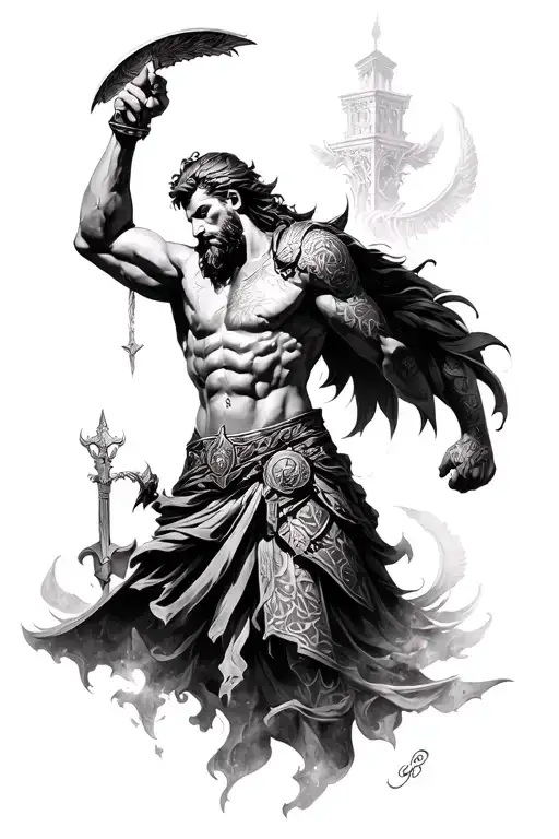 ares god of war, Greek architecture , fore arm tattoo tattoo design idea