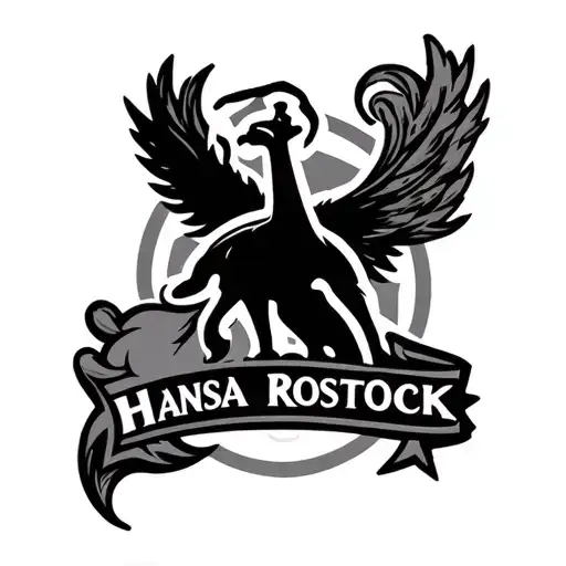 hansa rostock logo combined tattoo design idea