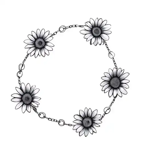 Daisy Chain tattoo design idea