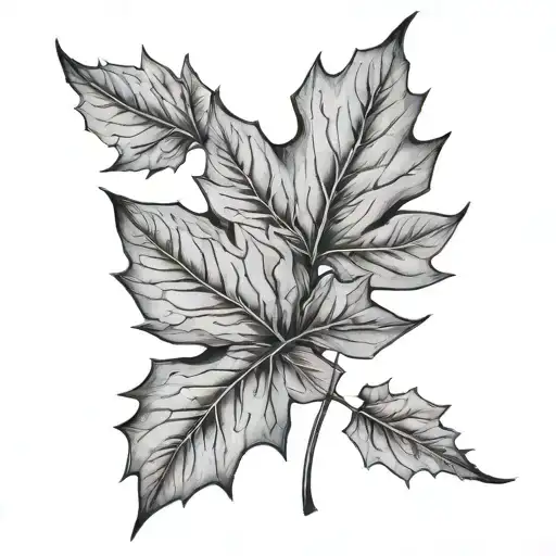 Maple Leaf tattoo design idea