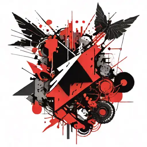 binary code tattoo design idea