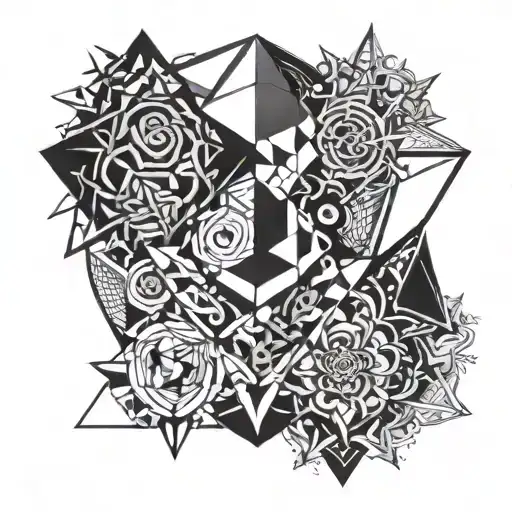 good vs evil tattoo design idea