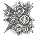 good vs evil tattoo design idea