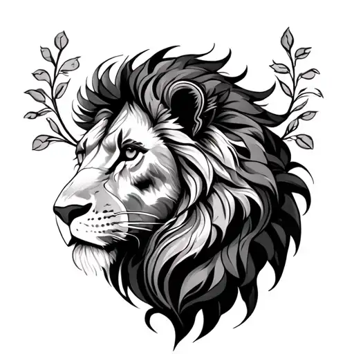 Leo and Virgo symbol incorporated tattoo design idea