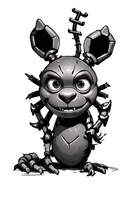 Spring Trap five nights at Freddy's with saying I always come back tattoo design idea
