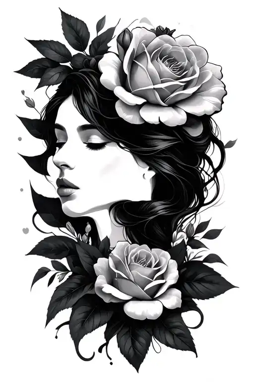 70x7 gentleness tattoo design idea
