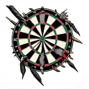 Darts tattoo design idea
