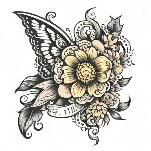 one day at a time tattoo design idea
