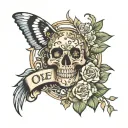 one day at a time tattoo design idea