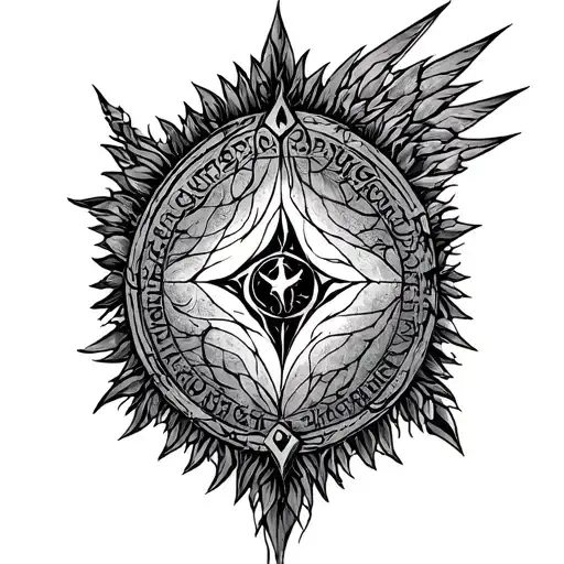 Emerald Tablet tattoo design idea