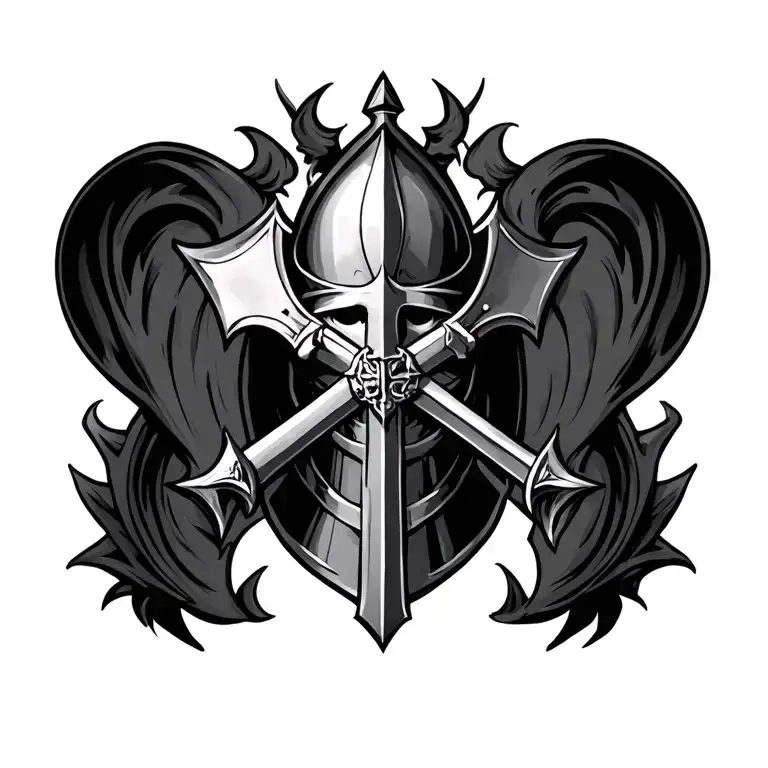 knight templar tattoo design idea