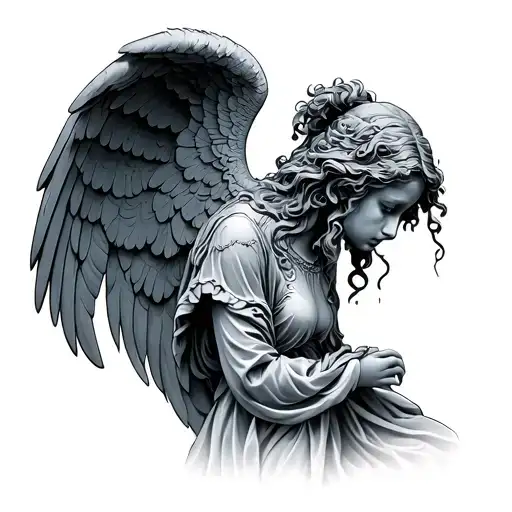 Weeping Angel tattoo design idea