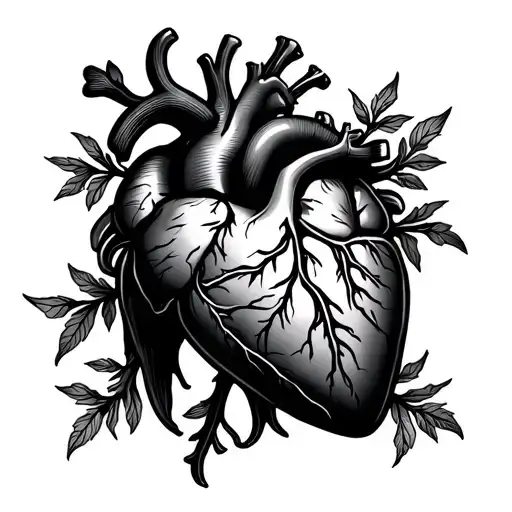 Anal Only Heart tattoo design idea