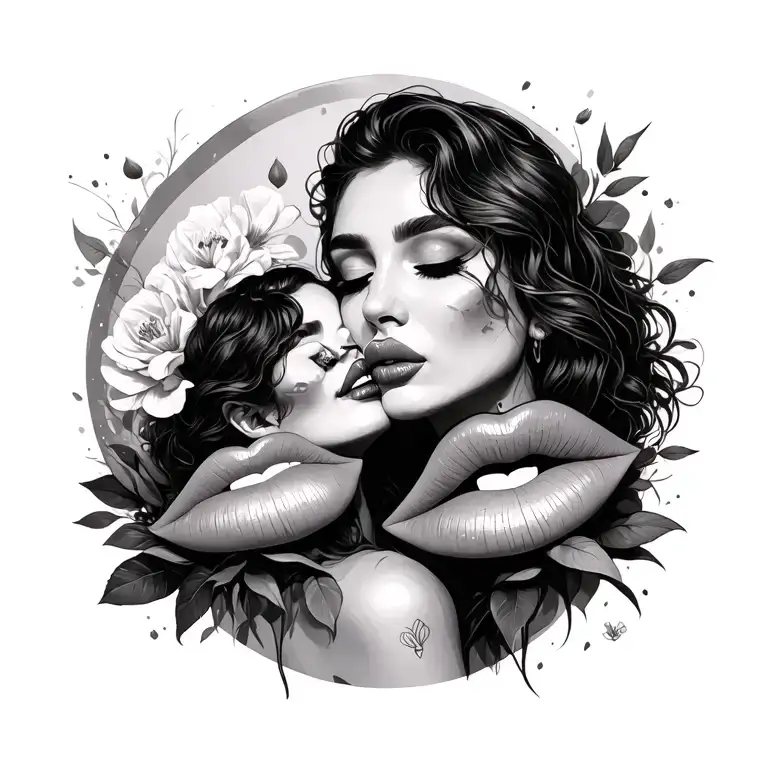 I have tattoos of your kisses all over my body tattoo design idea