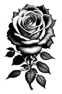 Yorkshire rose tattoo design idea