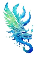 Tlaloc god of living water tattoo design idea