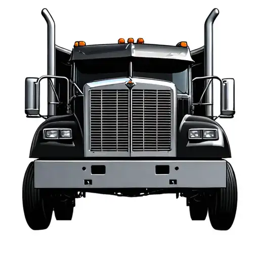 truck driver tattoo design idea