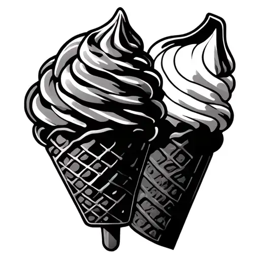 Ice Cream tattoo design idea