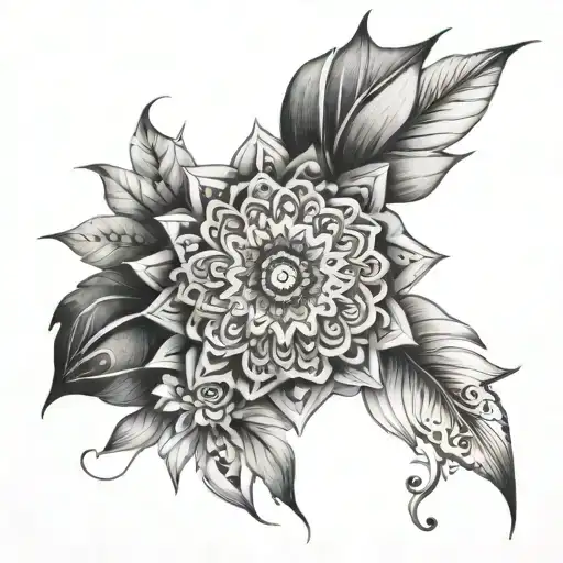 A mandala design that represents self-discovery and spiritual growth tattoo design idea