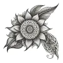 A mandala design that represents self-discovery and spiritual growth tattoo design idea