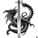 dragon bone greatsword from skyrim tattoo design idea