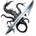 dragon bone greatsword from skyrim tattoo design idea