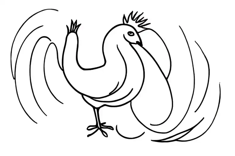 Gallo tattoo design idea
