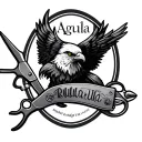 aguila barber scissors tattoo design idea