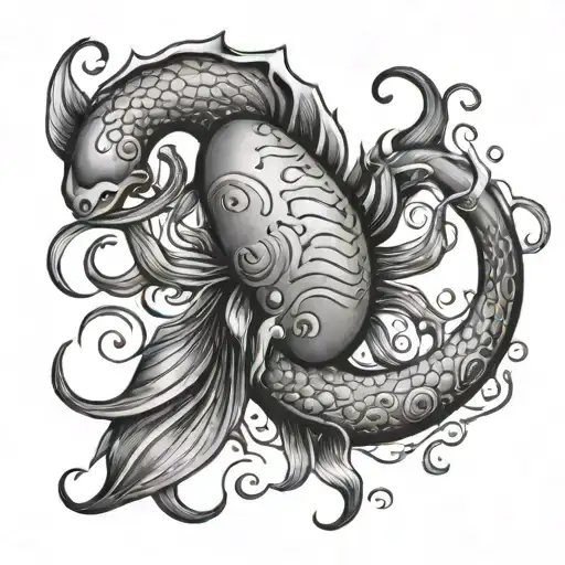 horoscope aquarius cancer cancer and fisches tattoo design idea