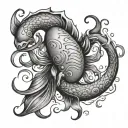 horoscope aquarius cancer cancer and fisches tattoo design idea