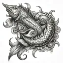 horoscope aquarius cancer cancer and fisches tattoo design idea