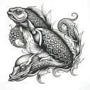 horoscope aquarius cancer cancer and fisches tattoo design idea
