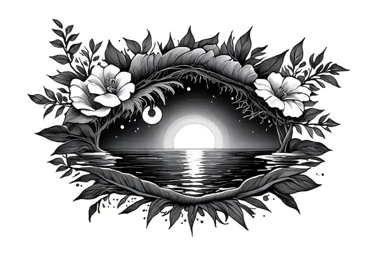 sunrise to sunset memorial tatto inspired tattoo design idea