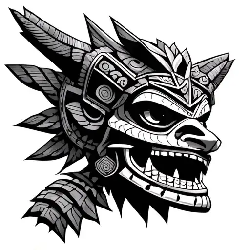 tlaloc tattoo design idea