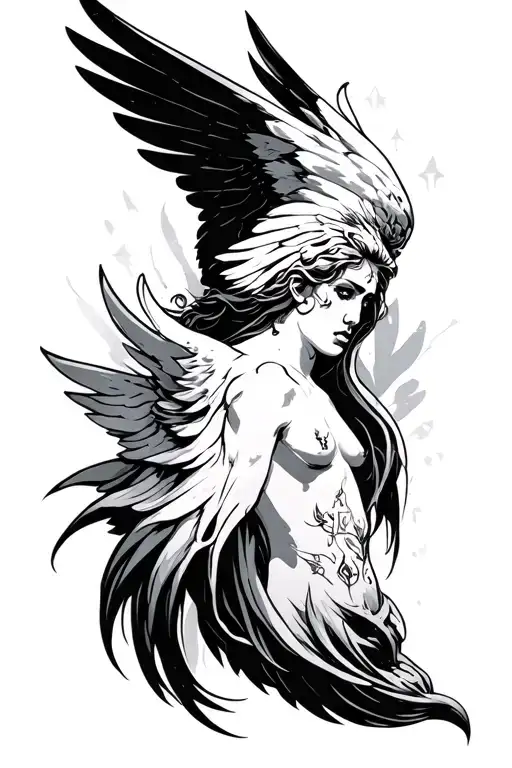michael angel abrahamic tattoo design idea