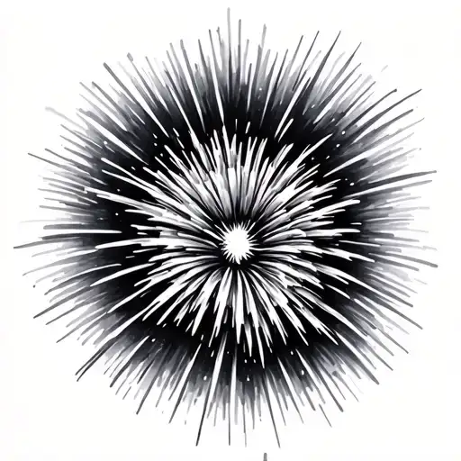 fireworks tattoo design idea